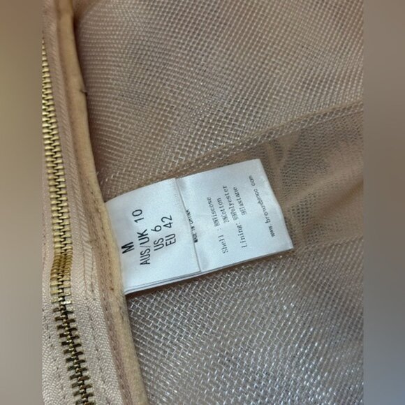 🆕 BRONX & BANCO 🧿 NWOT Jasmine Maraya White Mini Dress - Sz M US 6 - Picture 16 of 16